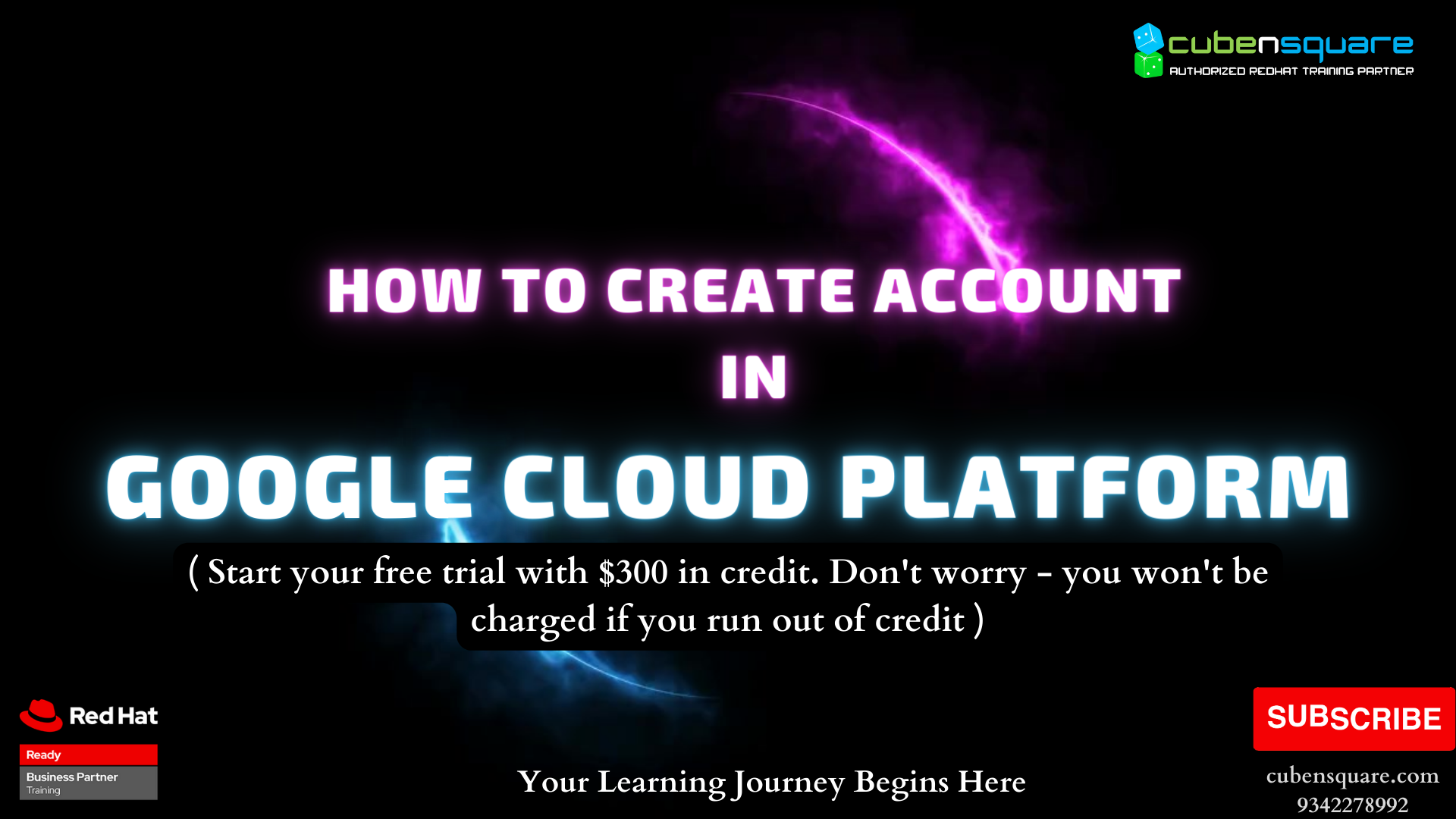 How to create Account in Google Cloud Platform